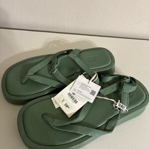 Zara Kids Green Sandals